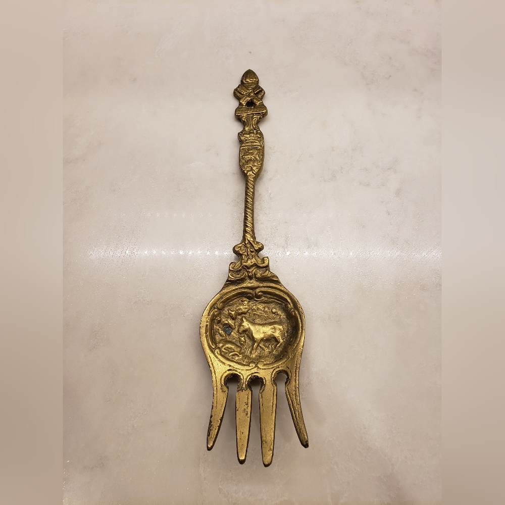 Antique Holland Fork Decorative Figural Accent